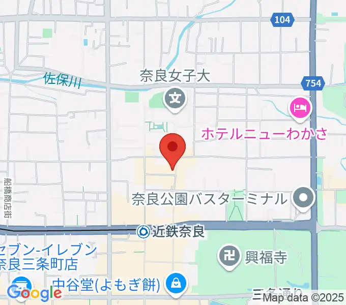 奈良ビバリーヒルズの地図