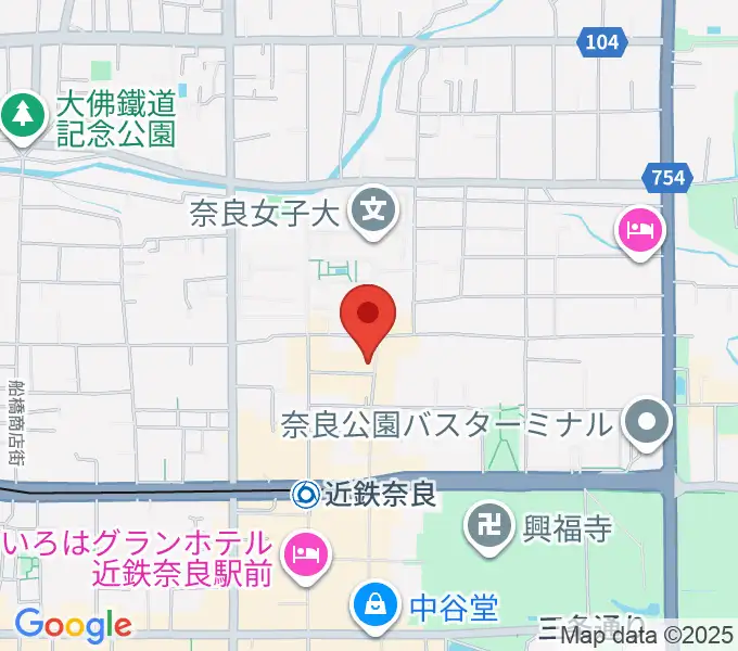奈良ビバリーヒルズの地図