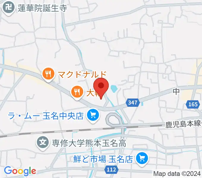 大谷楽器店 玉名教室の地図