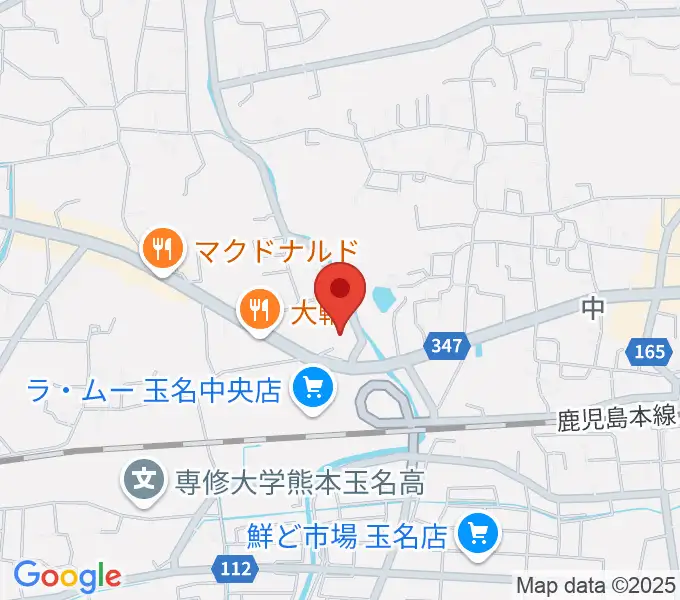 大谷楽器店 玉名教室の地図