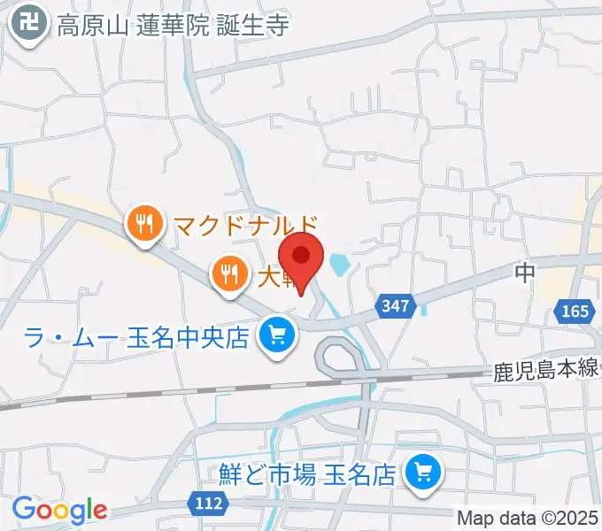 大谷楽器店 玉名教室の地図