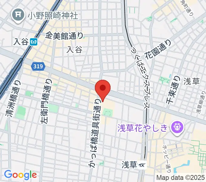 台東区生涯学習センターの地図