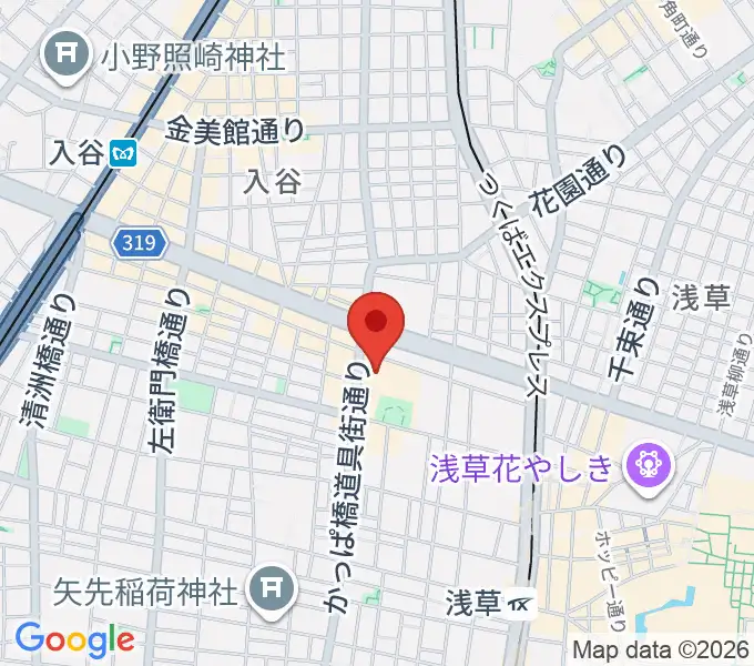 台東区生涯学習センターの地図