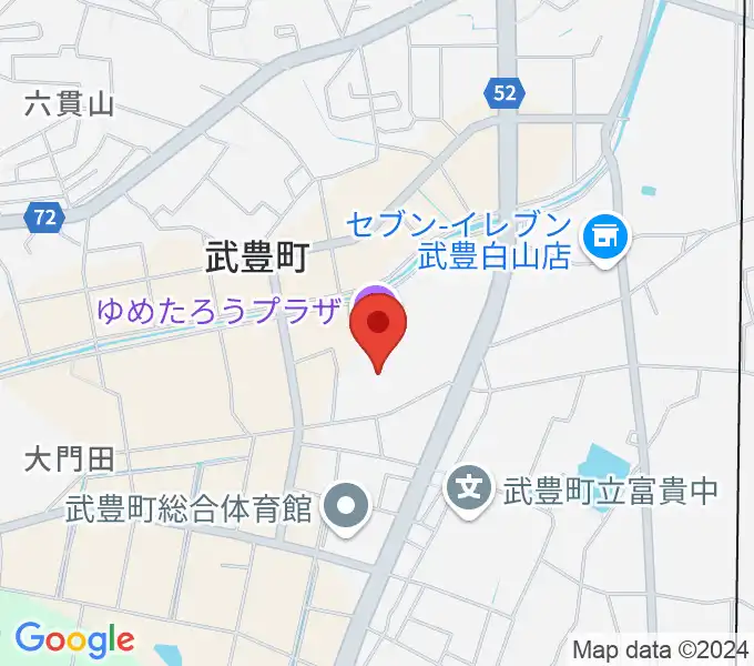 ゆめたろうプラザ 武豊町民会館の地図