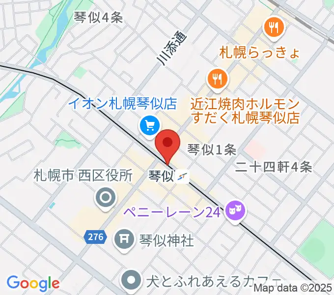ターミナルプラザことにパトスの地図