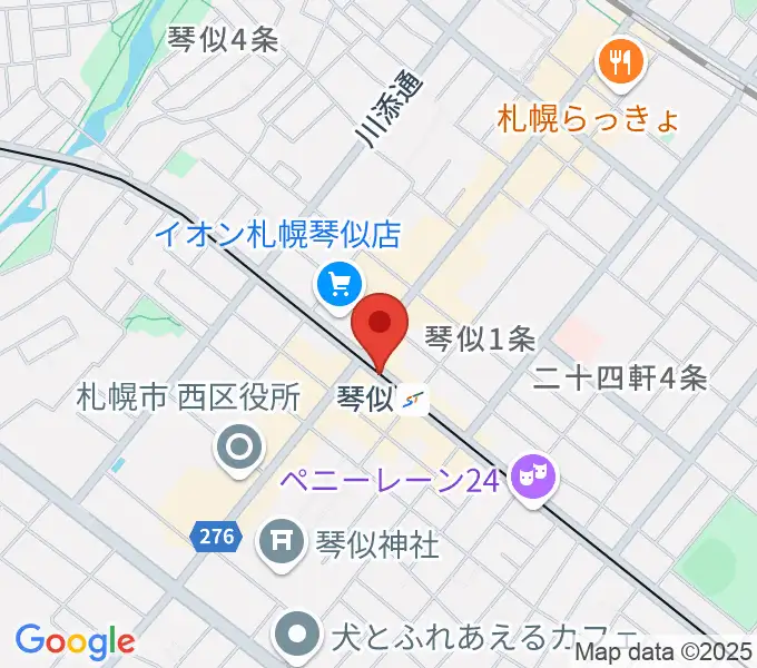 ターミナルプラザことにパトスの地図