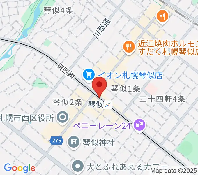 ターミナルプラザことにパトスの地図