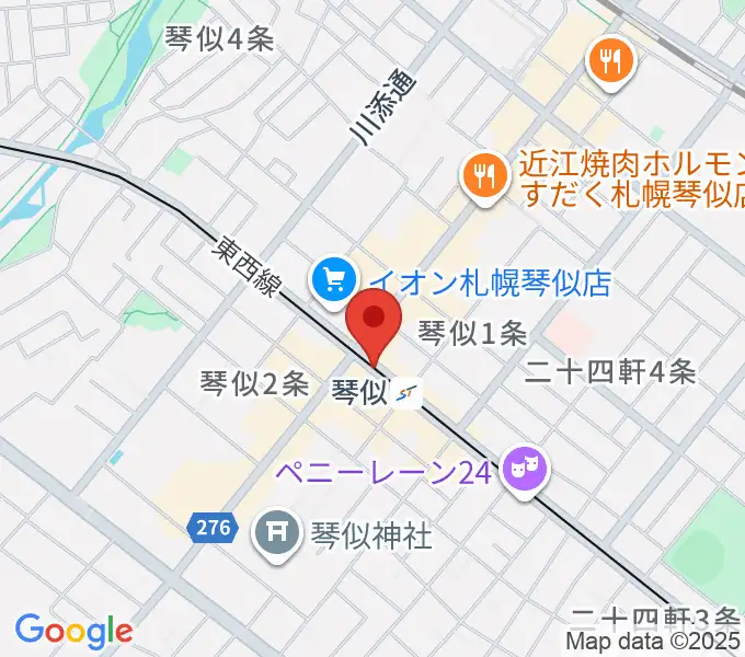 ターミナルプラザことにパトスの地図