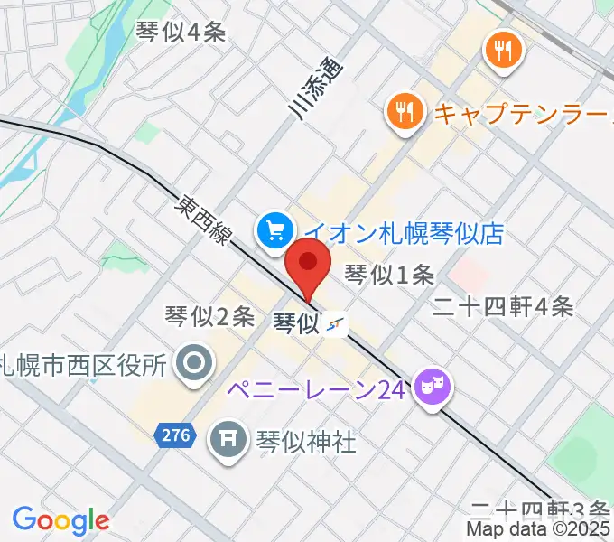 ターミナルプラザことにパトスの地図