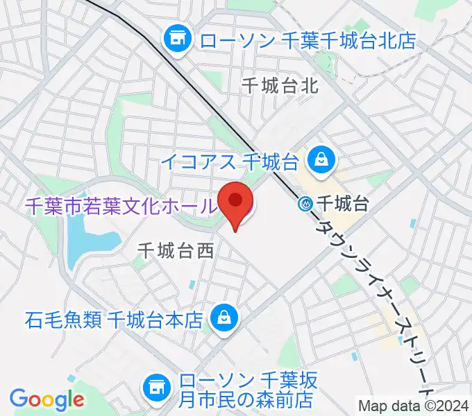 千城台コミュニティセンターの地図