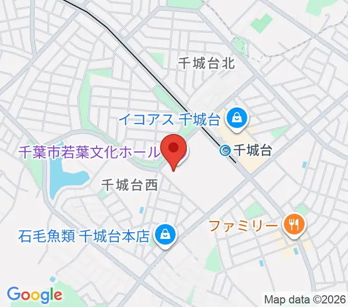 千城台コミュニティセンターの地図