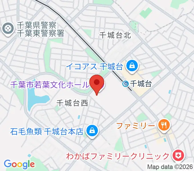 千城台コミュニティセンターの地図