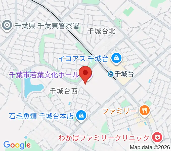 千城台コミュニティセンターの地図