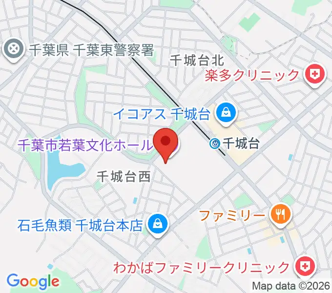 千城台コミュニティセンターの地図
