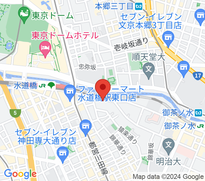 東京倶楽部 水道橋店の場所