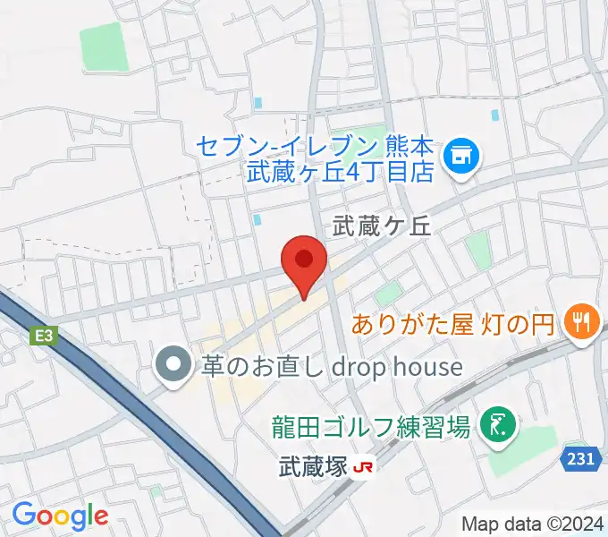 大谷楽器 武蔵ヶ丘教室の地図