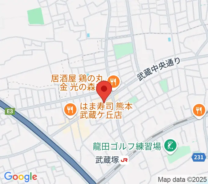 大谷楽器 武蔵ヶ丘教室の地図