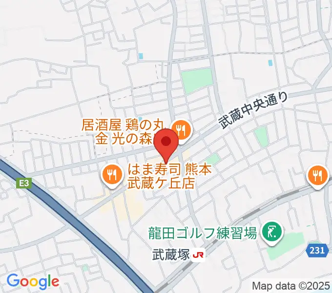 大谷楽器 武蔵ヶ丘教室の地図