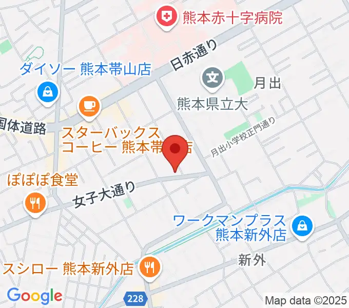 大谷楽器 月出教室の地図