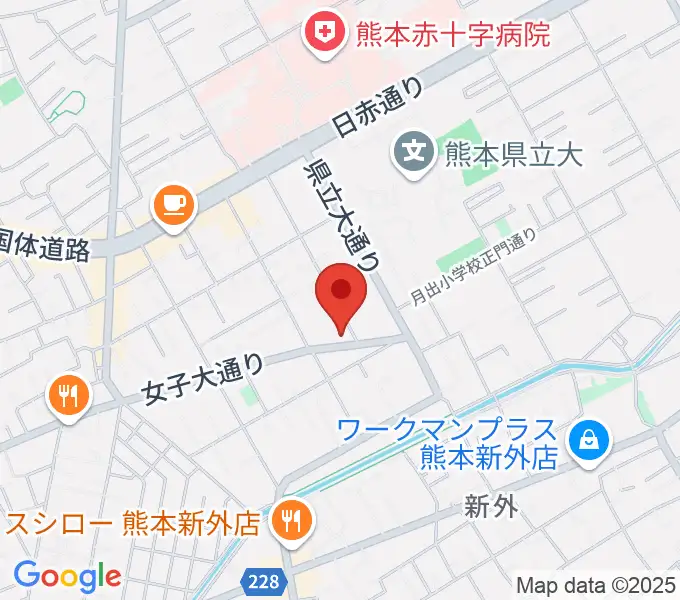 大谷楽器 月出教室の地図