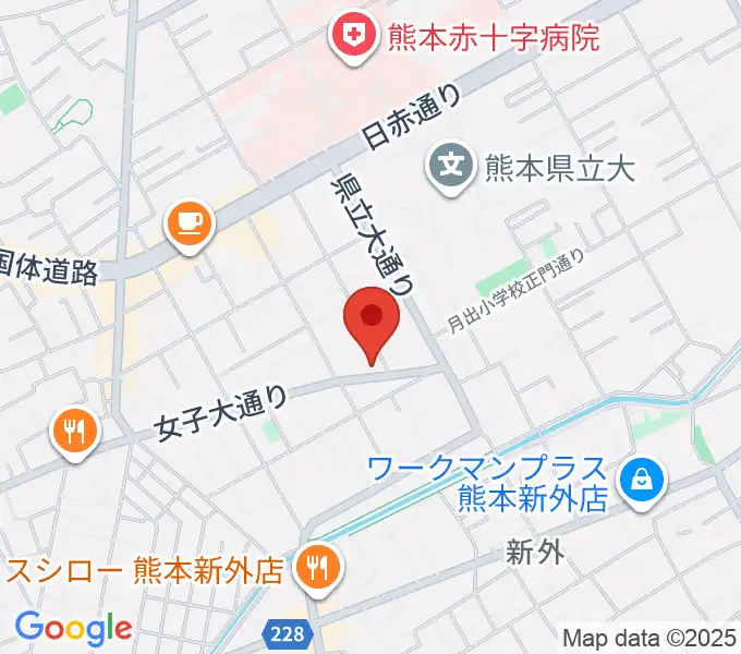 大谷楽器 月出教室の地図