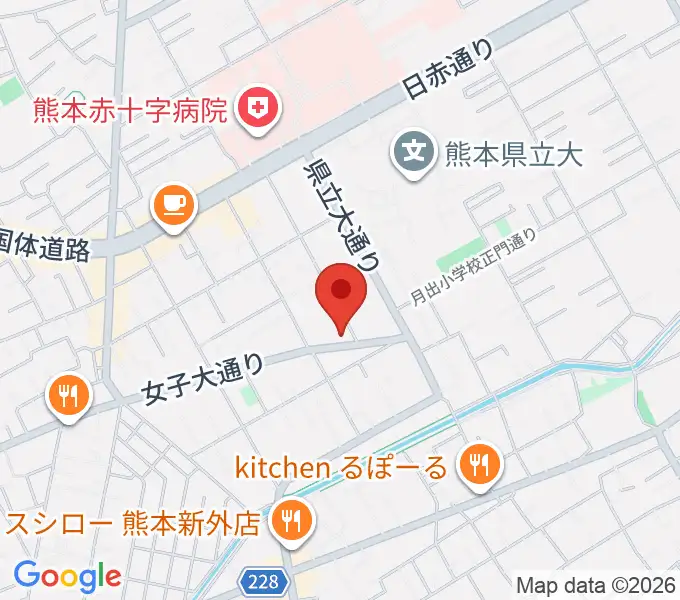 大谷楽器 月出教室の地図