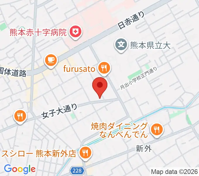 大谷楽器 月出教室の地図