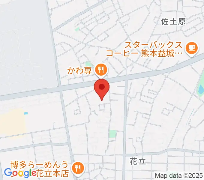 大谷楽器 はなたて教室の地図