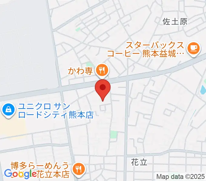 大谷楽器 はなたて教室の地図