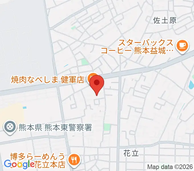 大谷楽器 はなたて教室の地図