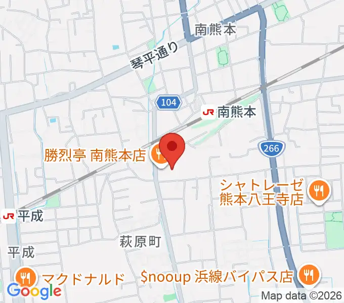 大谷楽器 南熊本教室の地図