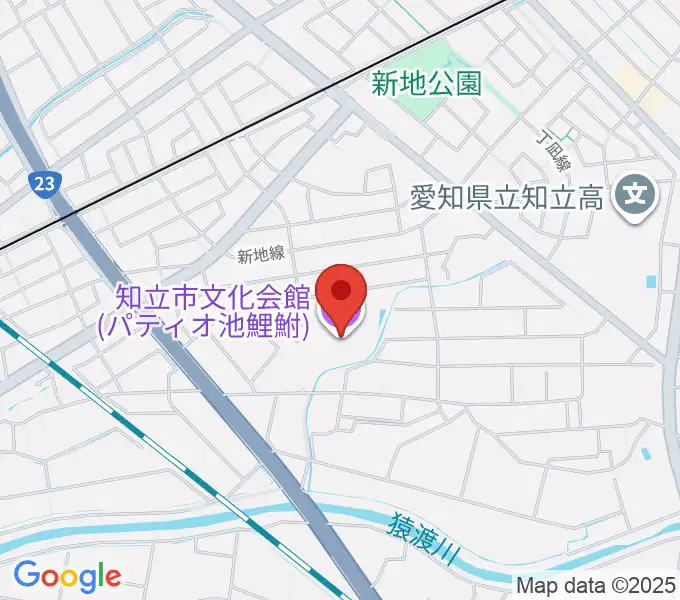知立市文化会館 パティオ池鯉鮒の地図