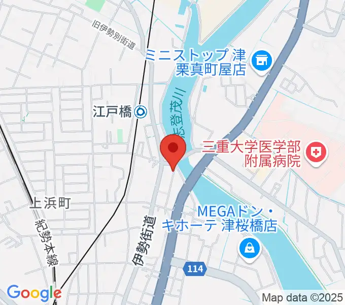 津あけぼの座の地図