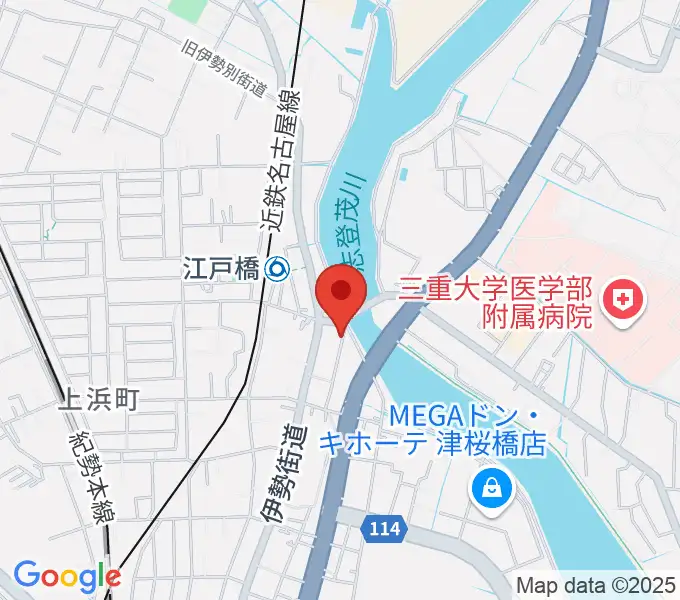 津あけぼの座の地図