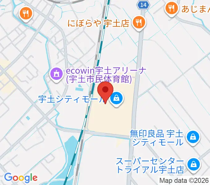 大谷楽器 宇土シティ教室の地図