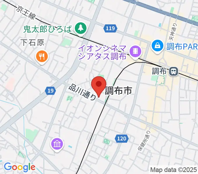 調布BerryMusicの地図