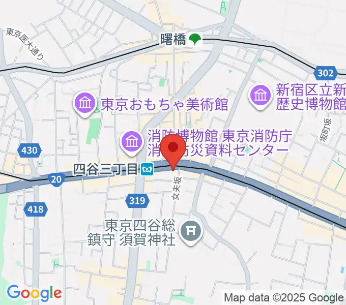 四谷ロータスの地図
