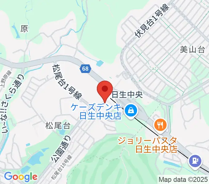 ハセガワ楽器 日生センターの地図