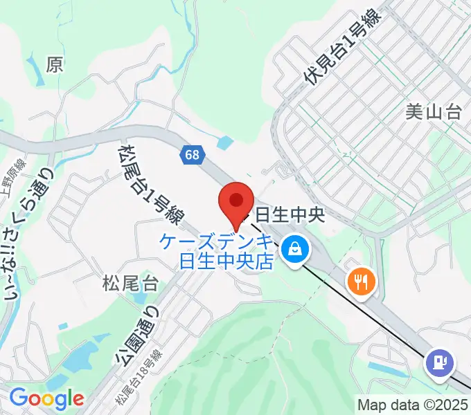 ハセガワ楽器 日生センターの地図