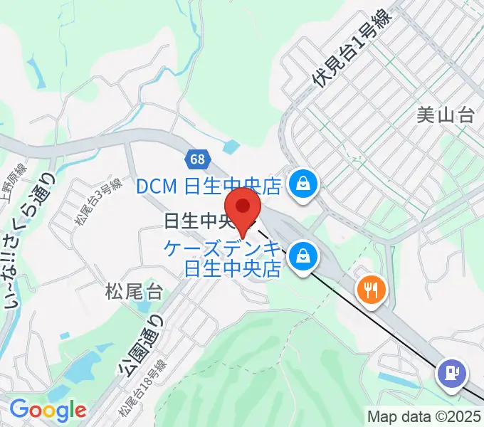 ハセガワ楽器 日生センターの地図