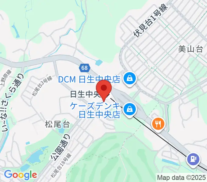 ハセガワ楽器 日生センターの地図