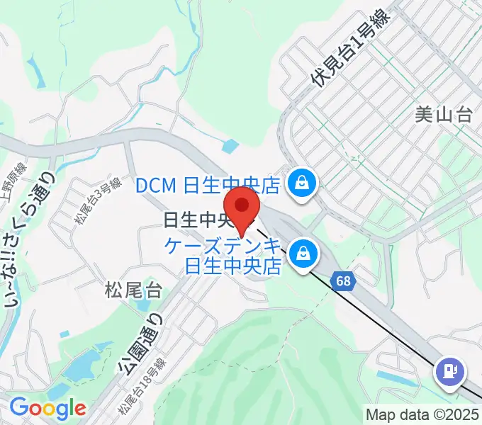 ハセガワ楽器 日生センターの地図