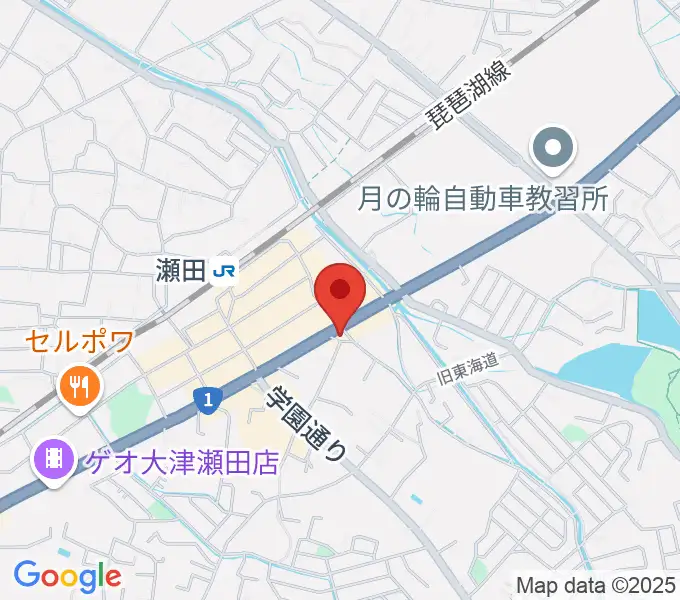ロマン楽器 瀬田ショップの地図