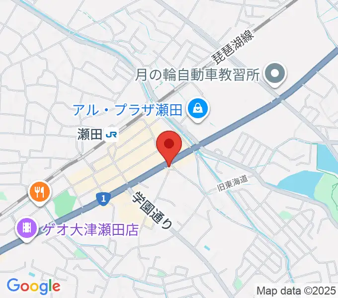 ロマン楽器 瀬田ショップの地図