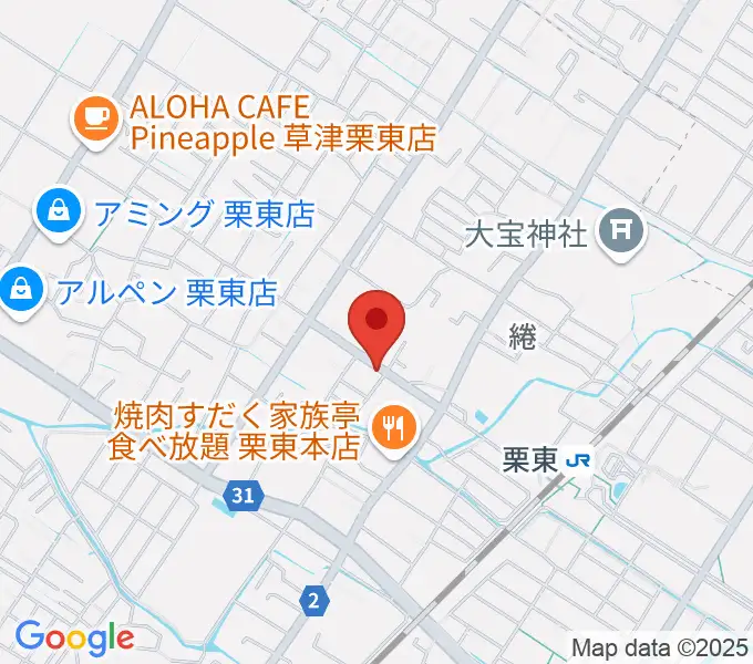 ロマン楽器 ユニスタイル栗東の地図