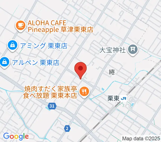 ロマン楽器 ユニスタイル栗東の地図