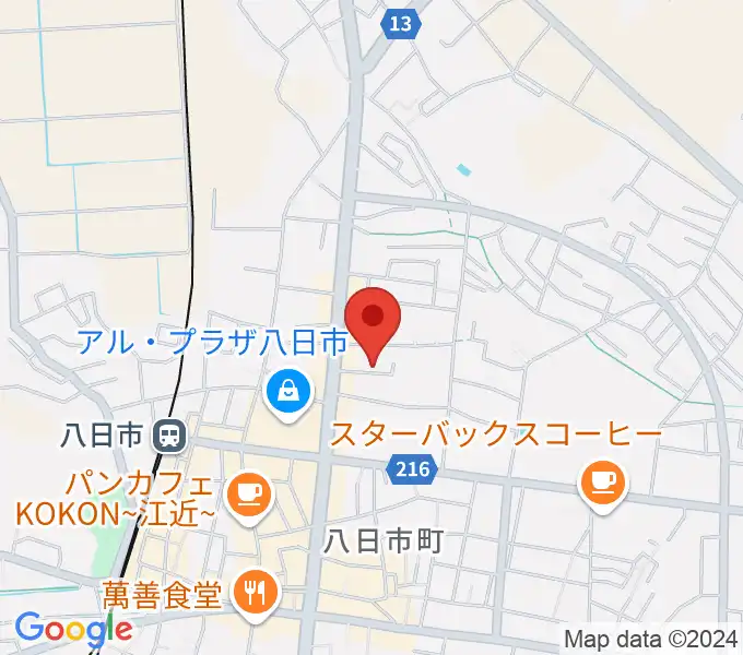 昭和堂楽器 八日市センター教室の地図