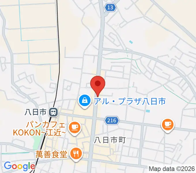 昭和堂楽器の地図