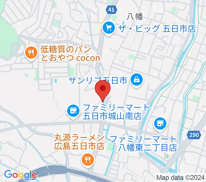 ふちだ楽器店 八幡センターの地図