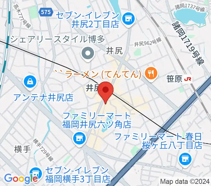 フカノ楽器店 井尻ピアノ教室の地図